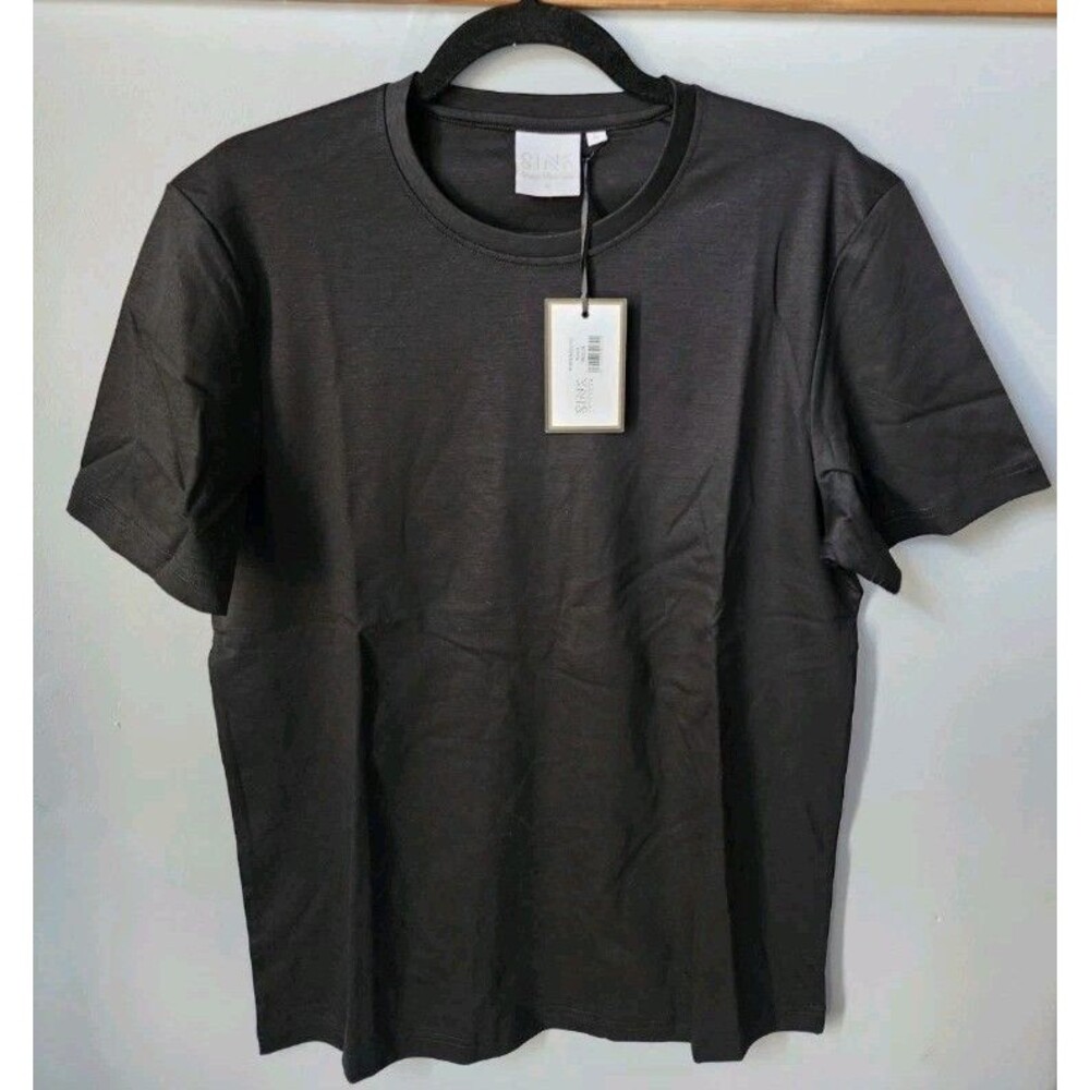 Men's Sink Swimwear Mercerised Tee Black Size Medium NWT
